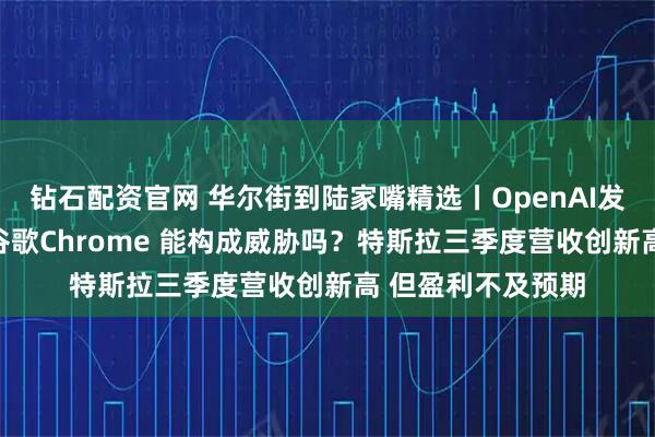 钻石配资官网 华尔街到陆家嘴精选丨OpenAI发布AI浏览器挑战谷歌Chrome 能构成威胁吗？特斯拉三季度营收创新高 但盈利不及预期