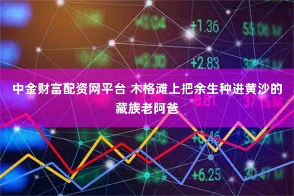 中金财富配资网平台 木格滩上把余生种进黄沙的藏族老阿爸